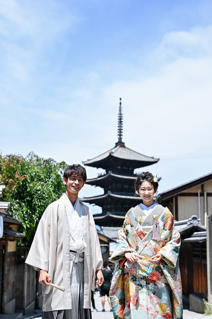 八坂の塔と撮る京都らしい前撮り