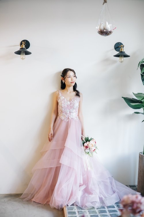 可愛いカラードレス