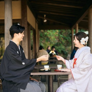 お団子で乾杯！