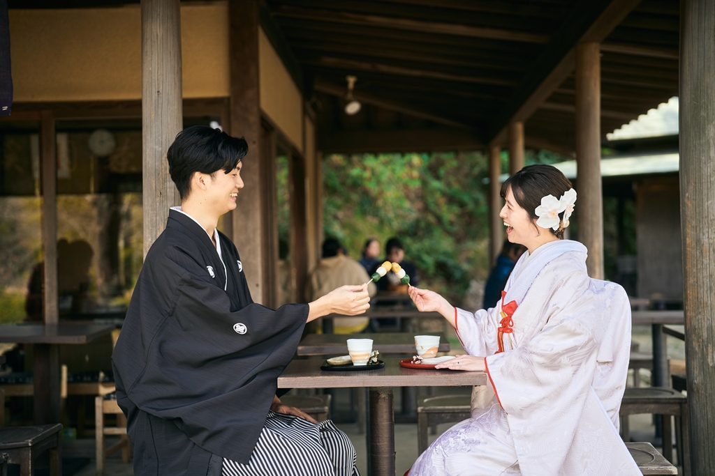 お団子で乾杯！