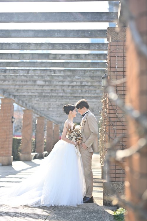 赤レンガがクラシカルな雰囲気に