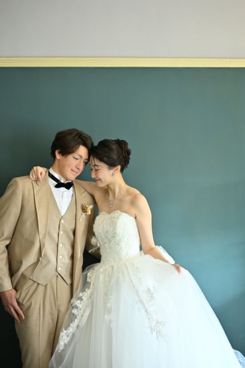 顔を寄せ合うおふたり