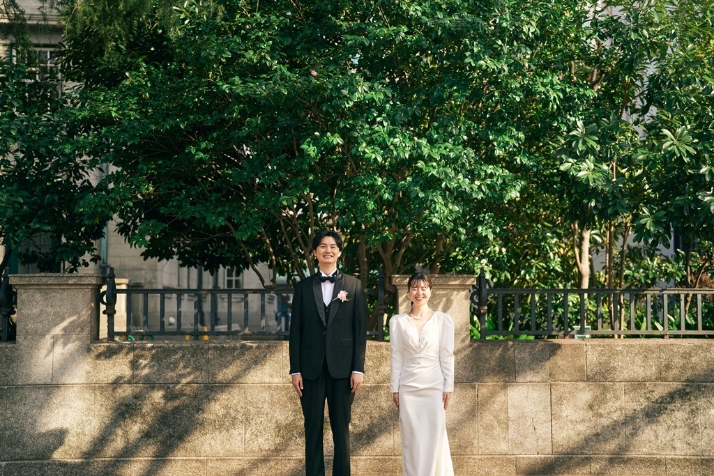 オシャレな街並み「日本大通り」で2人らしいウェディングフォト♡