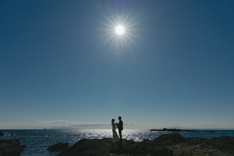 城ヶ島公園でフォトウェディング