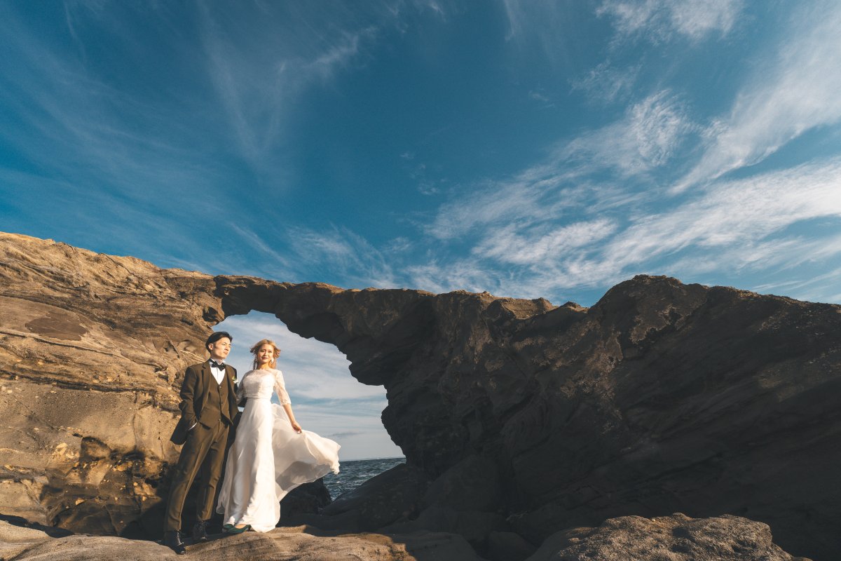 城ヶ島公園でフォトウェディング