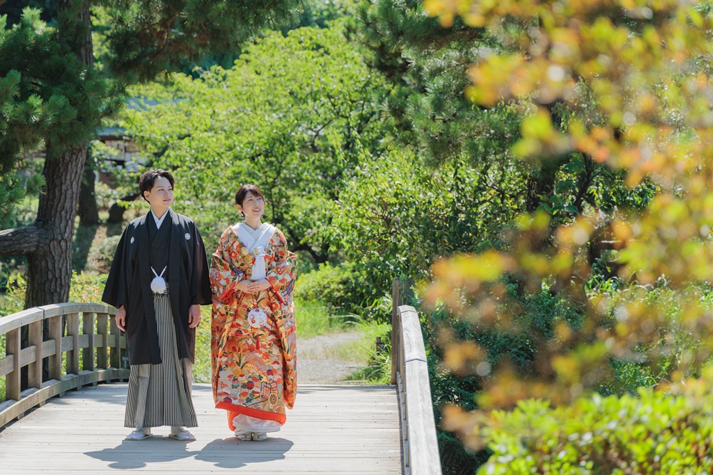 自然美に包まれて。三渓園×晴天の前撮り♡