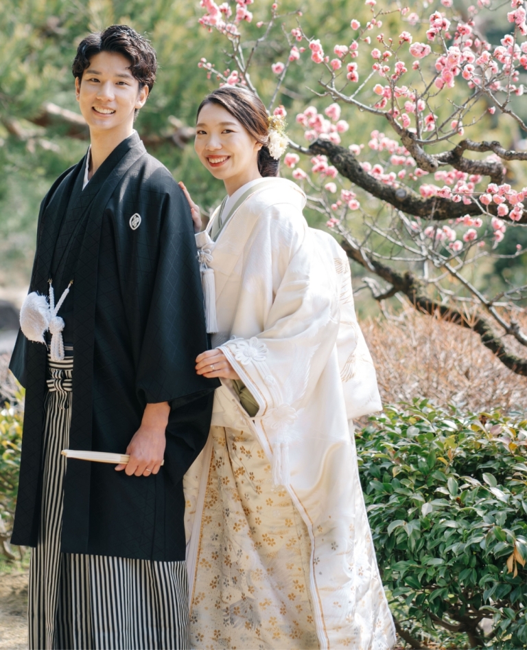 ブラウンのカラードレス