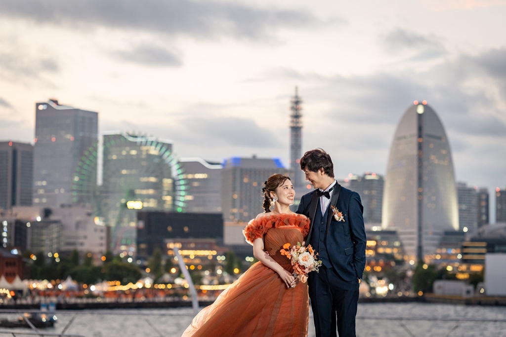 映画のような横浜時間。大さん橋で描くロマンティック前撮り