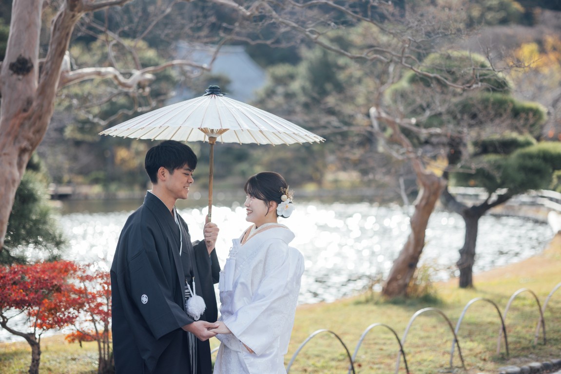 心に残る、日本庭園・三渓園での和装前撮り