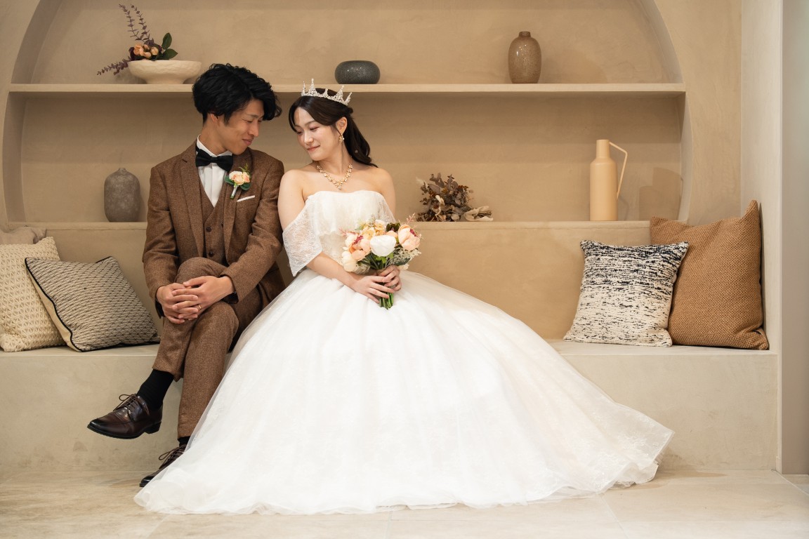 寄せ合うたび、笑顔になる 感動フォトウェディング