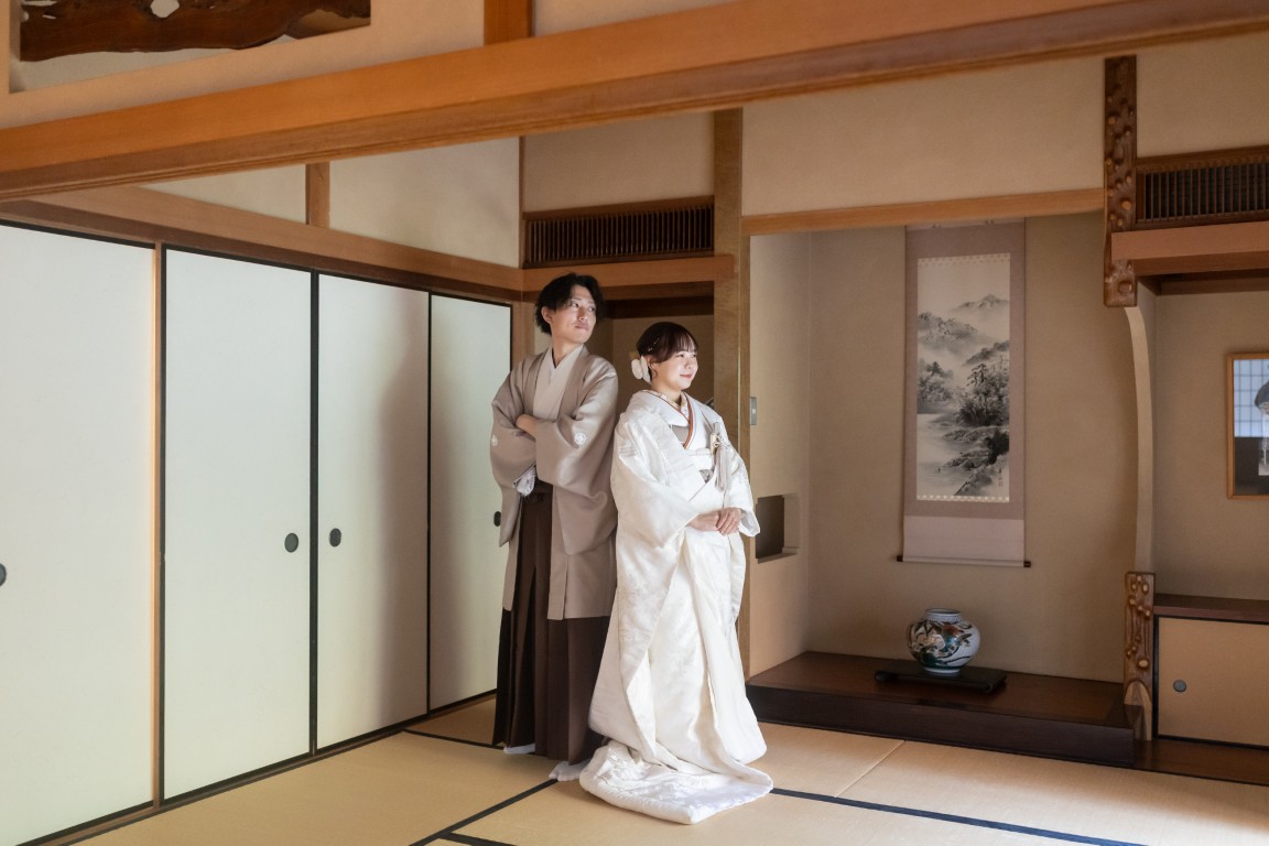 三人（みんな）で迎える、紅葉の和婚