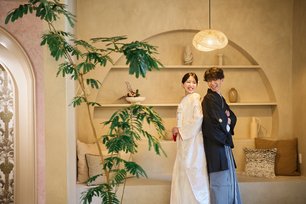 リゾートスタジオらしい和装フォト