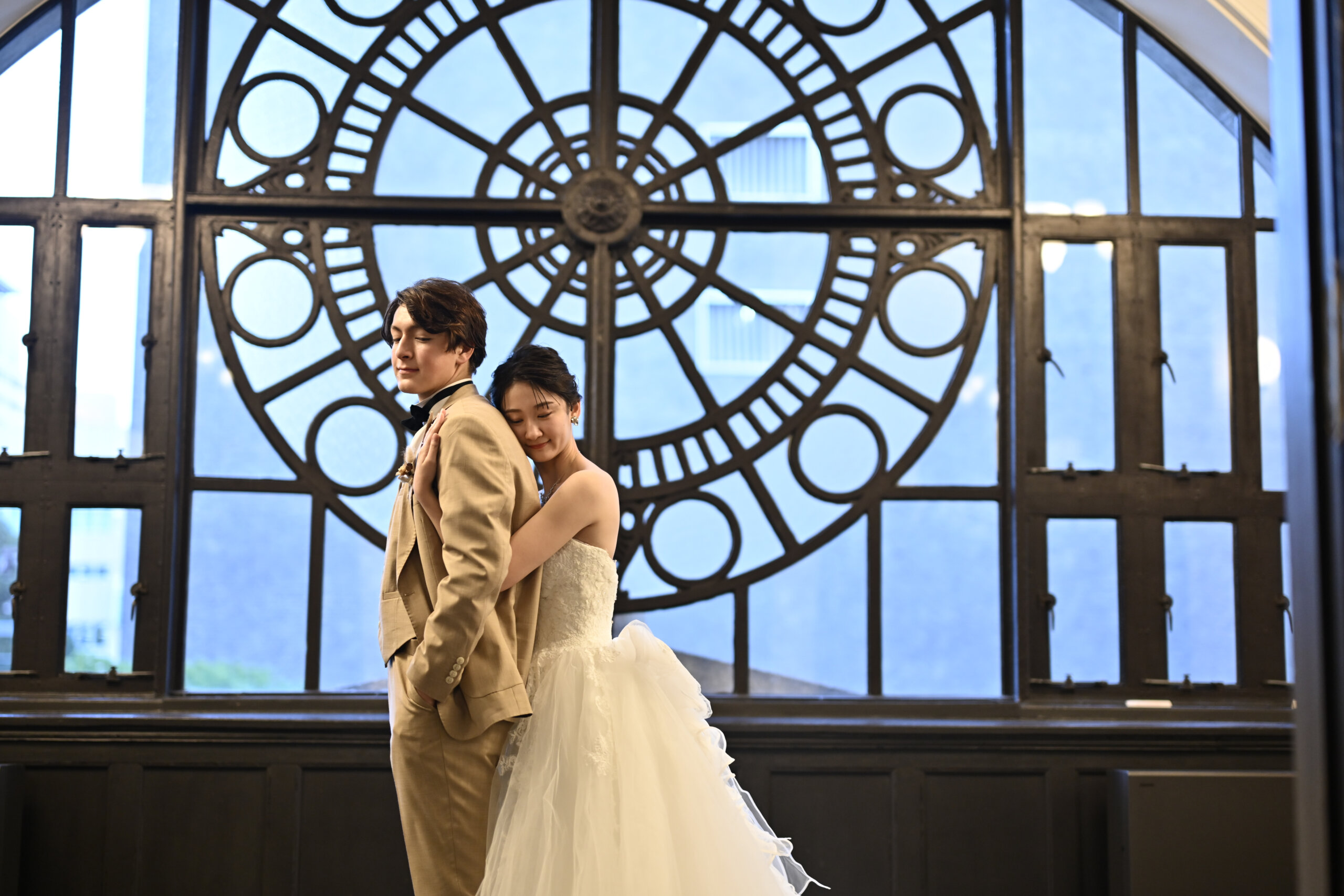 横浜開港記念館で撮った結婚写真